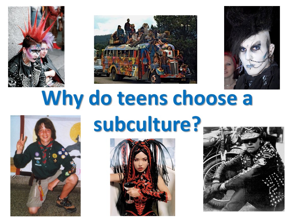 Why do teens choose a subculture?